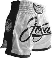 Joya Bangkok Kickboks Broekje Mesh - Wit / Zwart - S