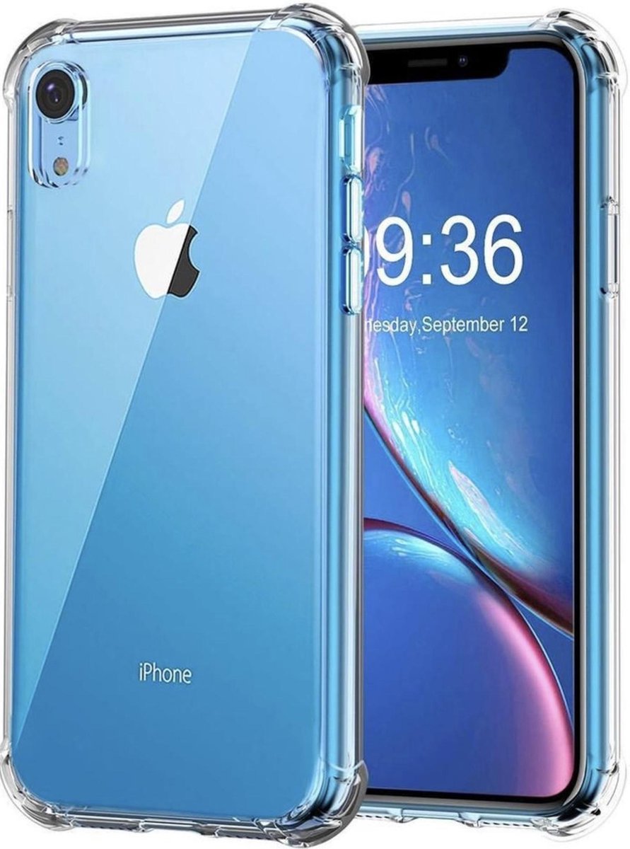 Geschikt voor Luxe Shockproof Back cover voor Apple iPhone XR - Transparant - Soft TPU