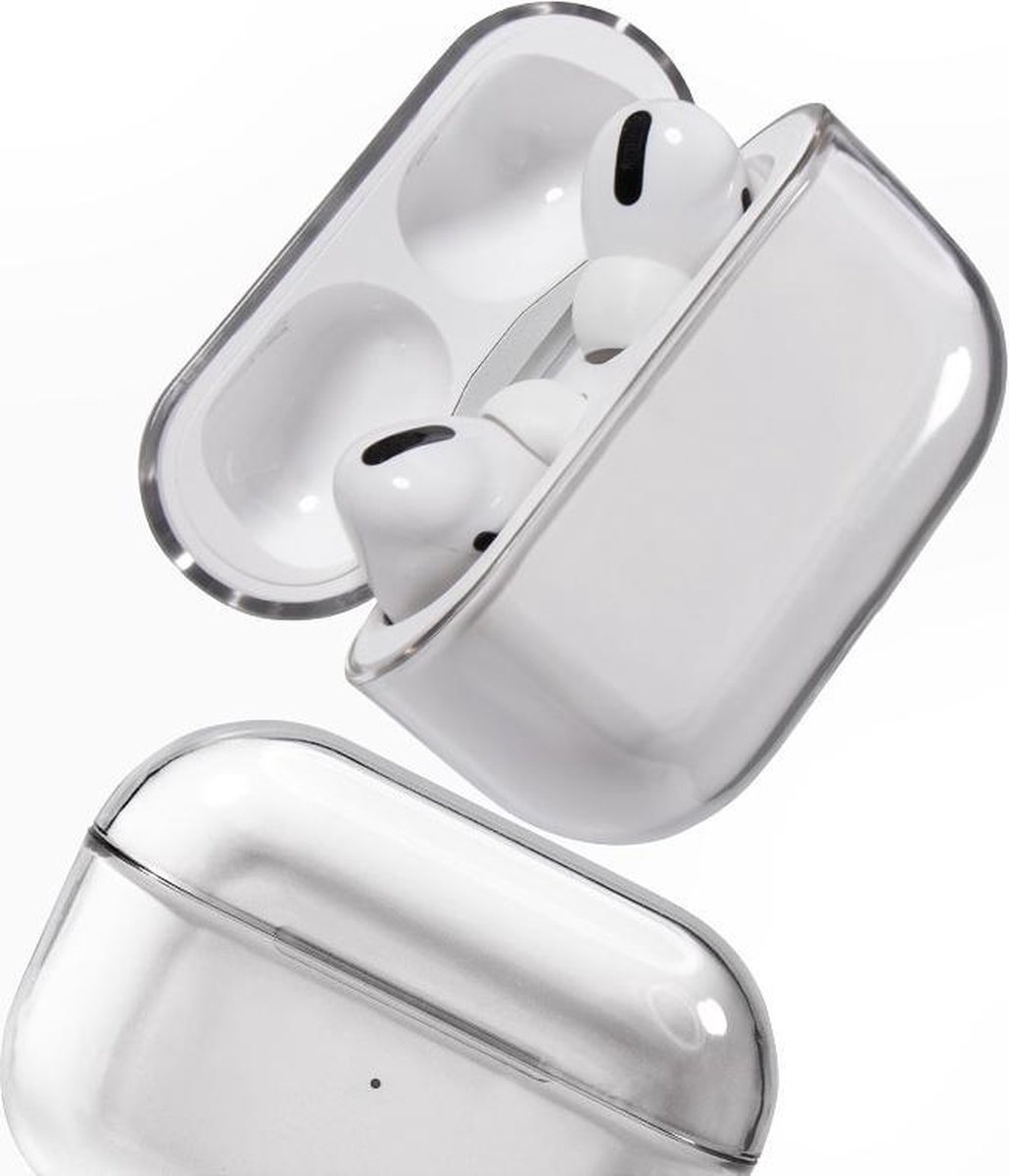 Medicca - Airpods Pro Case - Hard Case - Airpods Pro Hoesje - Airpods Pro Cover - Airpods Pro Bescherming - Transparant