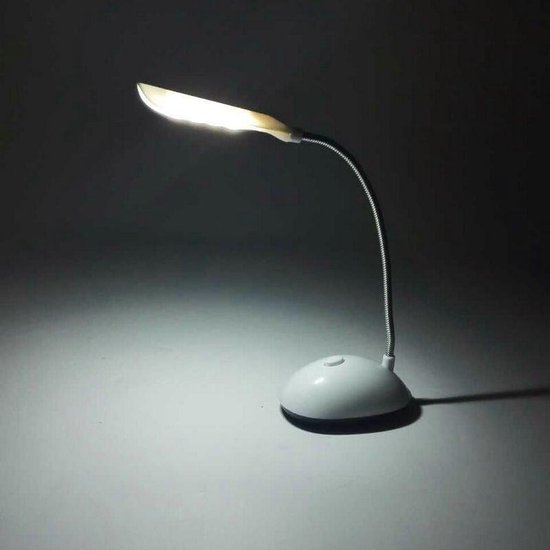 WiseGoods - Lampe de bureau Premium - Lampe de table LED - Flexible -  Batterie - Wit | bol.com