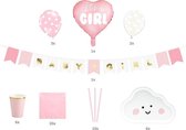 Babyshower pakket - It's a girl - meisje - 49-delig