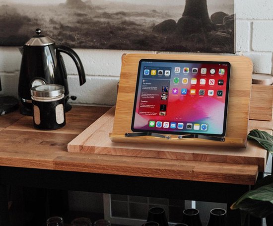 Kookboek Stand Houten Kookboek Houder Afneembare Keuken Boek Stand