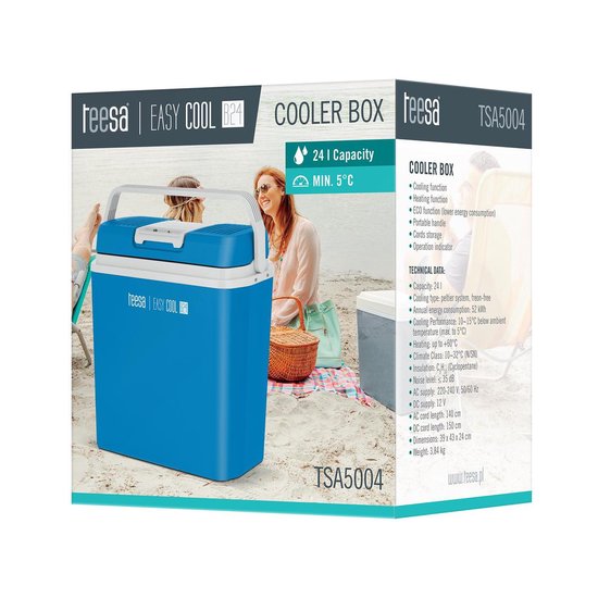Teesa TSA5004 - Koelbox met verwarmingsfunctie, 24 liter van Teesa — afbeelding 3