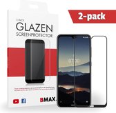 2-pack BMAX geschikt voor de Glazen Screenprotector Nokia 7.2 Full Cover Glas / Met volledige dekking / Beschermglas / Tempered Glass / Glasplaatje
