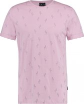 Kultivate t-shirt purple birds tee korte mouw pink, maat S