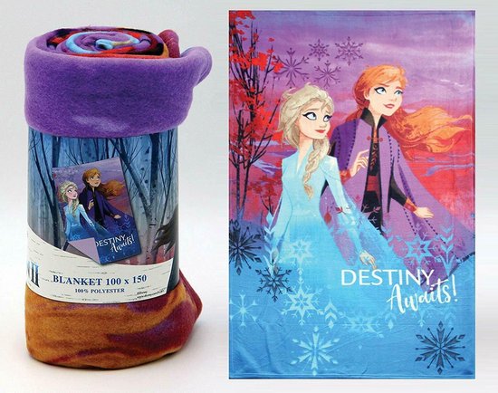 transfusie uitglijden Boekhouding Frozen fleece deken - 150 x 100 cm. - Disney Anna en Elsa plaid | bol.com