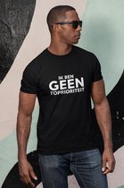 Ik ben geen toprioriteit | Maat L | T Shirt Zwart Zondag met Lubach Topprioriteit