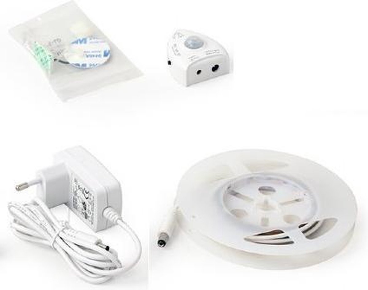 Bed LED verlichting 1 zelfklevende LED strip met 1 bewegingssensor