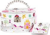 Floss & Rock Fairy & Unicorn - Muziek-/ Sieradendoosje  - 8.5 x 15.5 x 12 cm- Wit