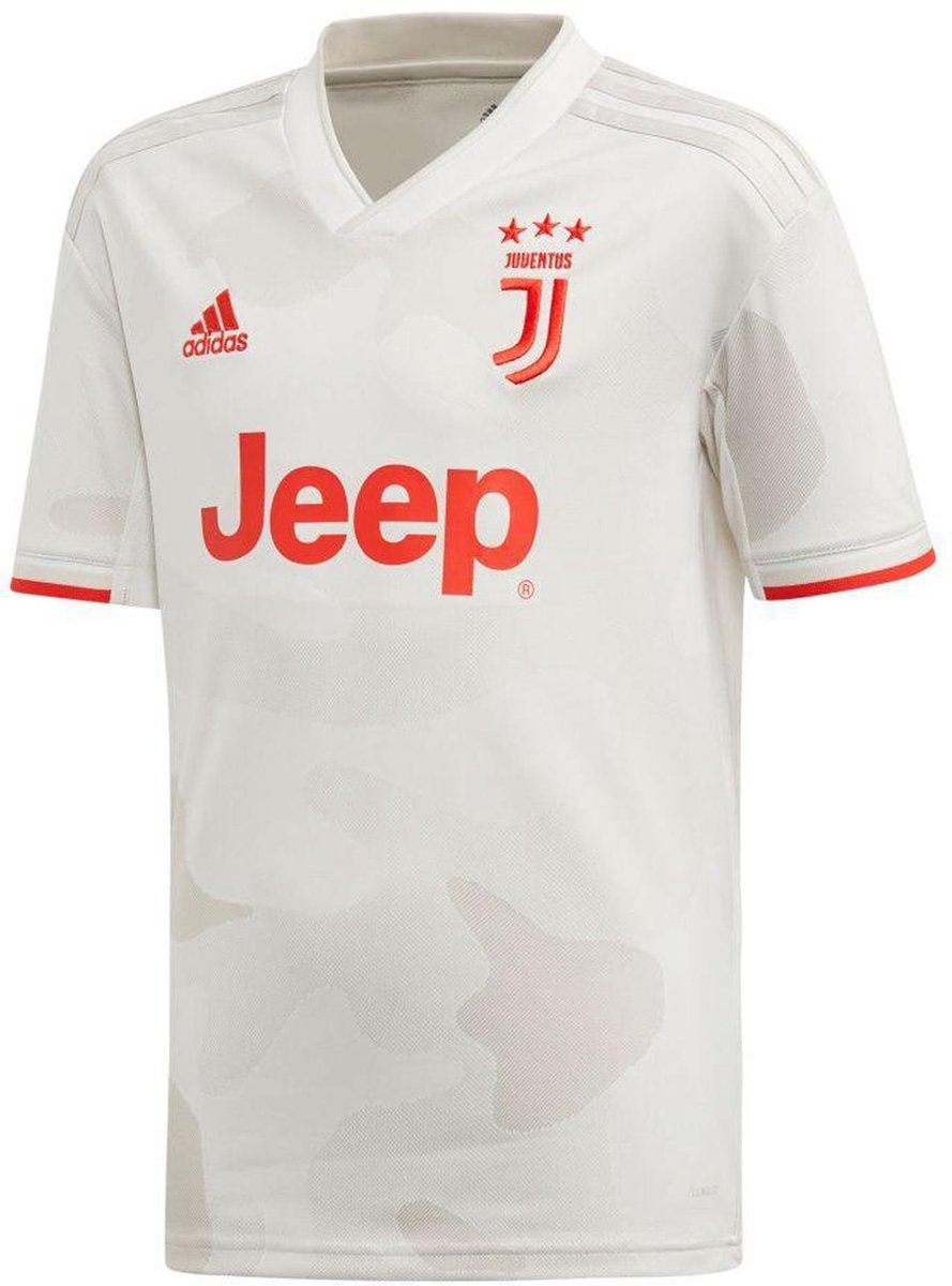 adidas Juventus Away Sportshirt - Maat 140  - Unisex - Wit/grijs/rood - adidas