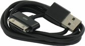 OTB 30-pins Apple Dock naar USB-A kabel - USB2.0 - tot 2A / zwart - 1 meter