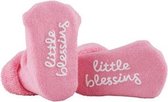 Baby socks little blessings pink