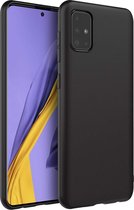 Samsung Galaxy A51 Hoesje - Siliconen Back Cover - Zwart