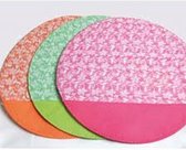 Duurzame placemats rond set van 4 stuks