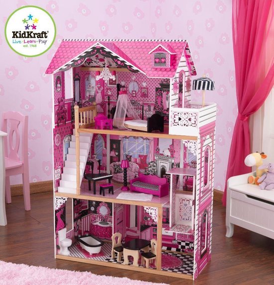 | KidKraft Amelia Poppenhuis Kidkraft Amelia Barbiehuis | Gratis Verzending! Het Houten