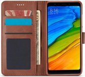 Xiaomi Redmi 8 PU Lederen Portemonnee Bookcase Hoesje Coffee