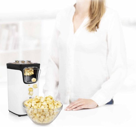 Princess Popcornmachine 292986 – Popcornmaker – Klaar in 2 minuten - zonder olie - 1100W - Met navulopening - Princess