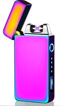 Elektrische Plasma Aansteker – USB Aansteker - Oplaadbaar met Batterij Indicator - Multicolor