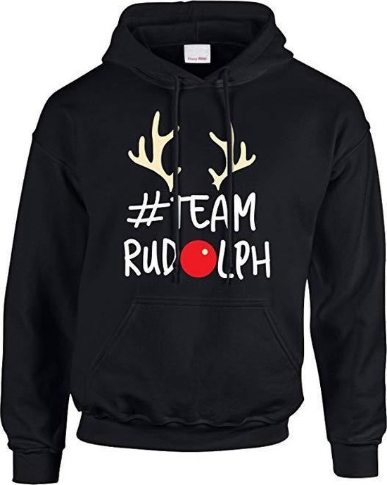 Hoodie sweater | Team Rudolph kersttrui | Maat S | bol.com