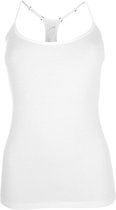 Puma dames hemd Racerback - Tank top - White & Grey - S - Wit