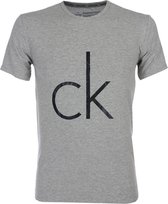 Calvin Klein - CK Shirt Ronde Hals Grijs Melange - L