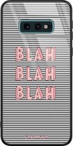 Samsung S10e hoesje glass - Blah blah blah | Samsung Galaxy S10e case | Hardcase backcover zwart