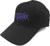 Anthrax - Logo Baseball pet - Zwart