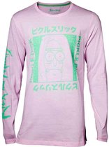 Rick And Morty Longsleeve shirt -M- Japan Pickle Roze