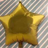 Folie Ballon ster | Goud | 45 x 52,5 cm | Geschikt voor helium