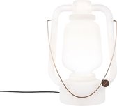 QAZQA storm - Moderne Staande Buitenlamp | Staande Lamp voor buiten - 1 lichts - H 510 mm - Wit - Buitenverlichting