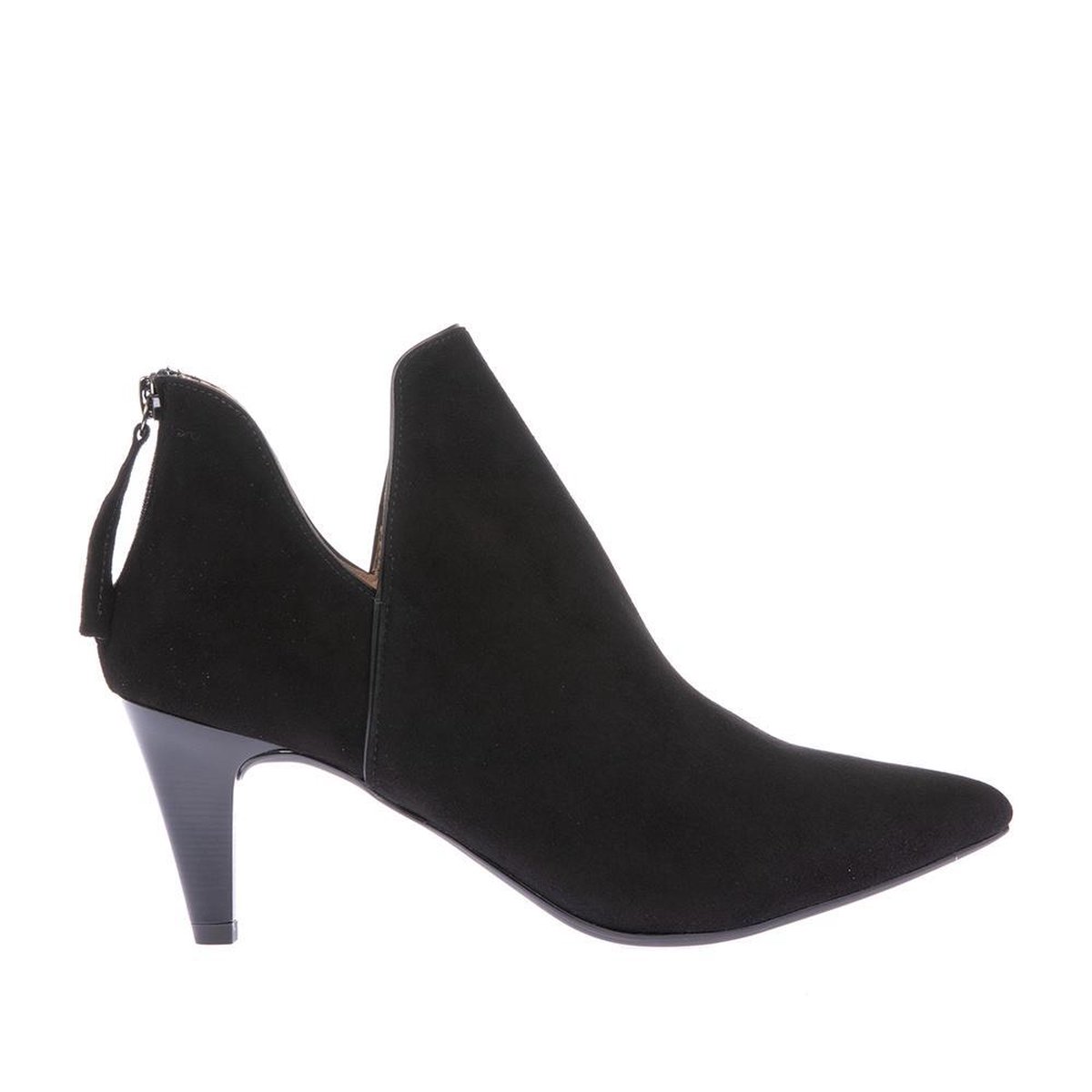 Unisa Kertin elegant enkellaars zwart suède | bol.com