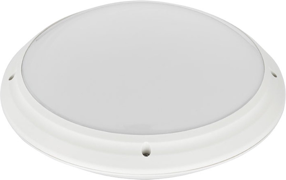 LED Plafondlamp - Badkamerlamp - Brinton Aquin - Waterdicht IP65 - E27 Fitting - Opbouw - Rond - Wit