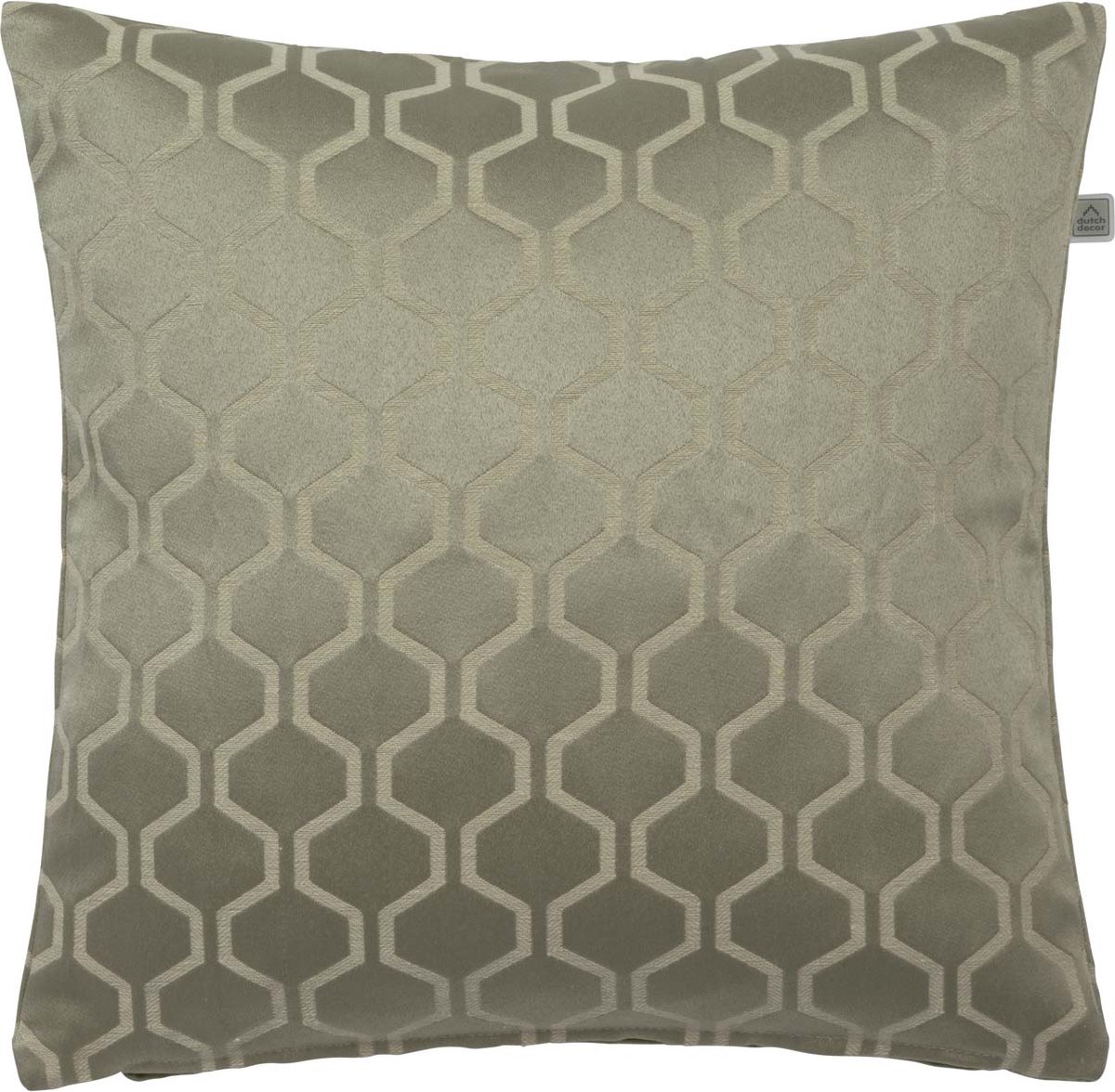 Dutch Decor REINDERS - Kussenhoes linde 45x45 cm - groen - met rits
