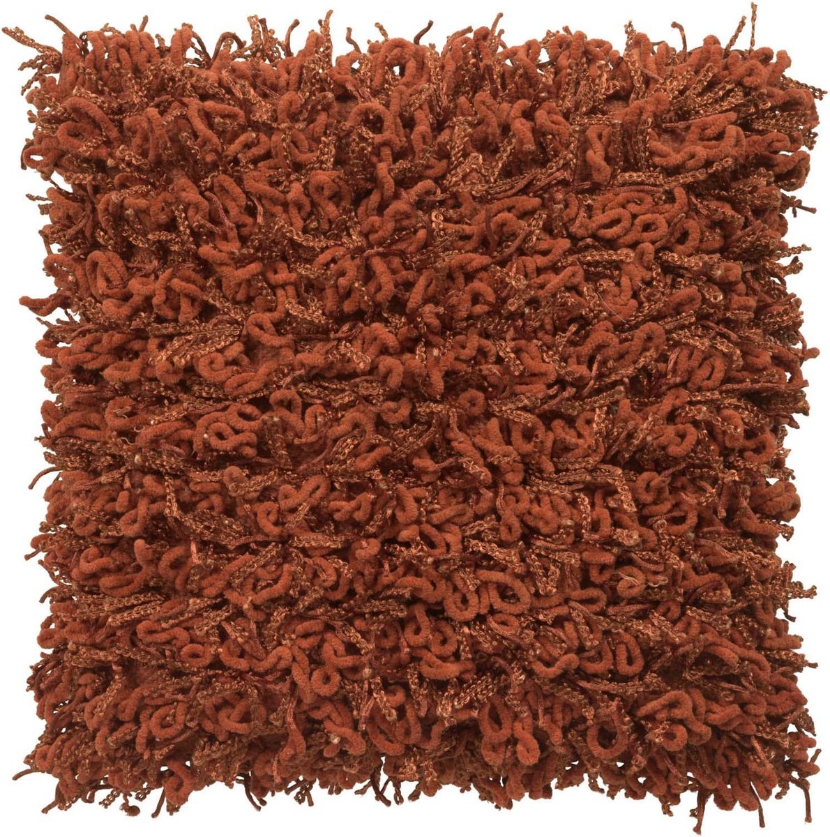 Dutch Decor LEVY - Kussenhoes cognac 45x45 cm - bruin - met rits