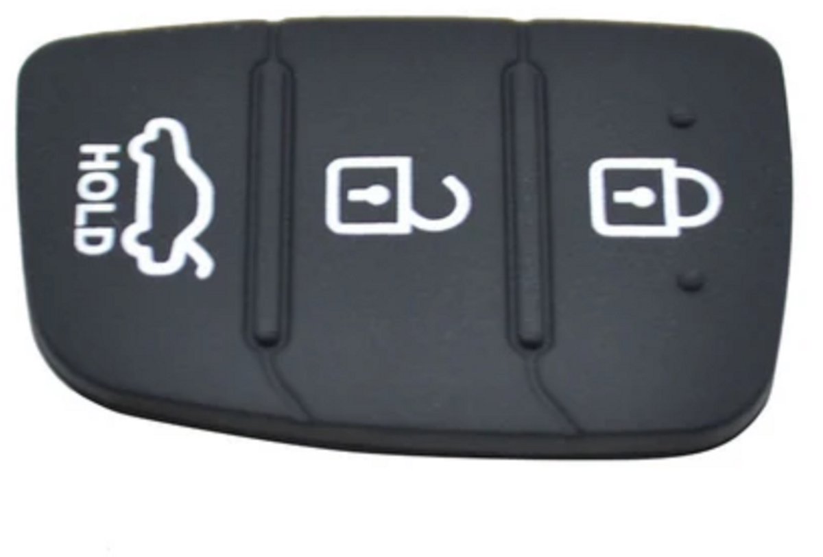Vervanging Rubber Pad - 3 Knoppen Sleutel Sleutelbehuizing - Autosleutel Rubber - geschikt voor Hyundai sleutel - LOUZIR