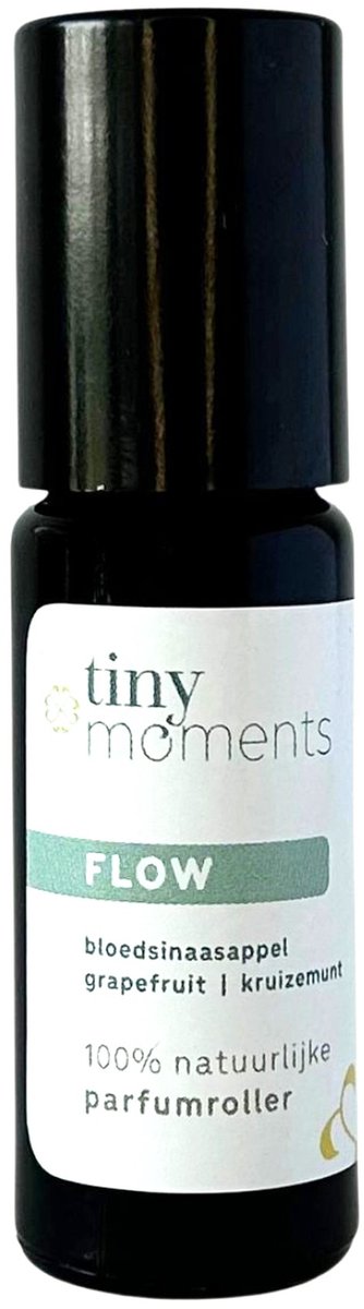 Goedkoopste Tiny Moments Parfum Roller Flow - Etherische Olie - Bloedsinaasappel, grapefruit, munt