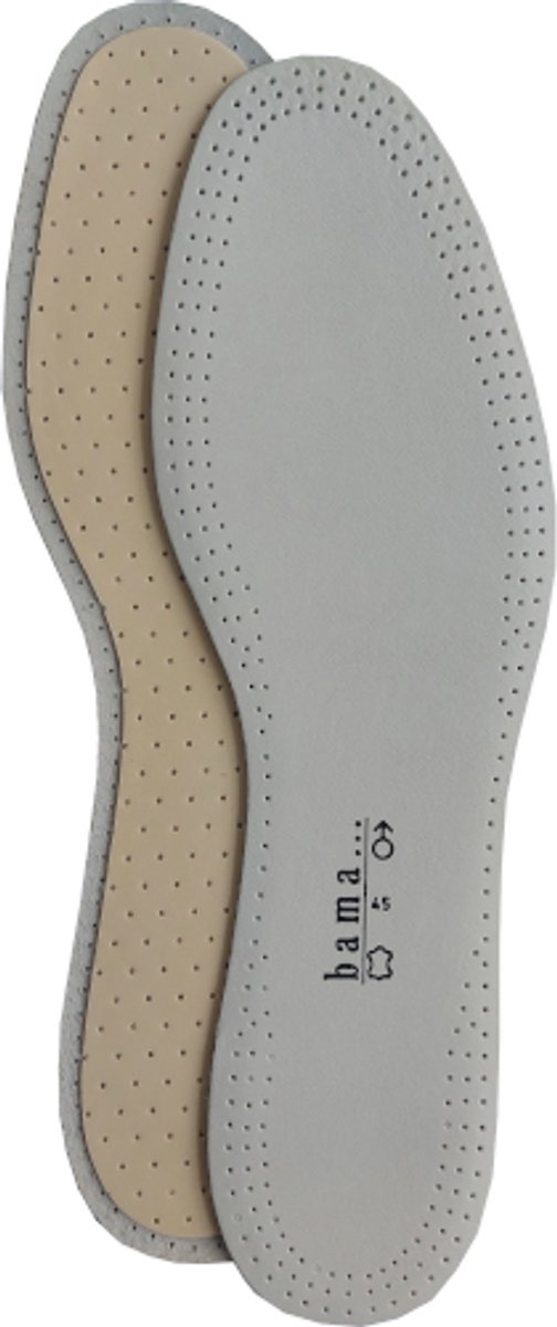 Bama Classic Exquisit Leren Inlegzool - Lederzool - Latex Schuim met Koolstof - Vochtopnemend en Schokdempend - Maat 45