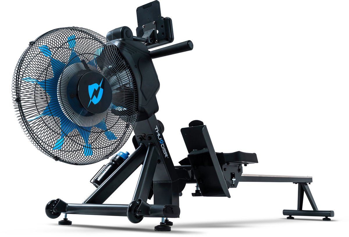 Afbeelding 2 van THUNDER® Roeitrainer | FLY | Magnetische + Luchtweerstand | Opklapbaar & Stil | Tot 150kg | LCD-scherm | Hartslagfunctie | Transportwielen | Full-body workout voor thuis |