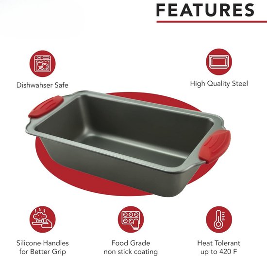 KATIMI 2 stuks 3-in-1 broodbakvorm siliconen 30 cm, siliconen broodbakvorm met siliconen kwast, hittebestendig, tot 230 °C, ovaal, voor zelfgemaakte brood, gehaktbrood, quiche