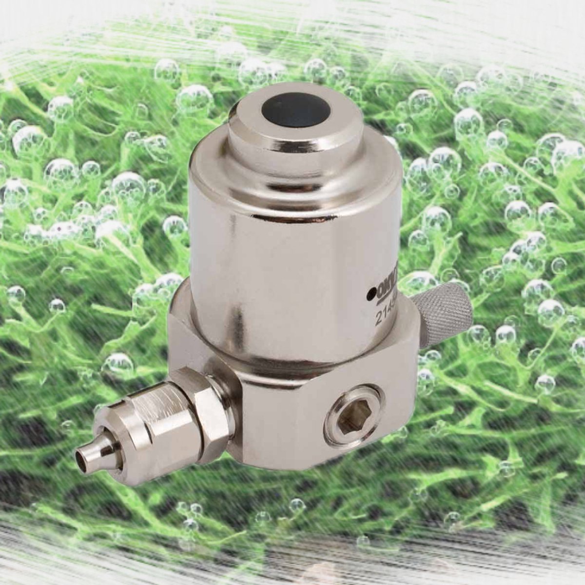 Oxyturbo Minimum CO2 aquarium drukregelaar reduceerventiel en ingebouwde naaldventiel met snelle koppeling, M10x1 flesaansluiting
