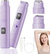 Bol.com 2 in 1 Ladyshave voor Vrouwen - Elektrisch Scheerapparaat - Bikinilijntrimmer met dubbele kop voor vrouwen - Nat en droo... aanbieding