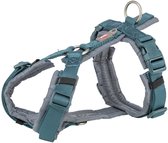 Harnais Trixie pour chien premium trekking bleu pétrole/gris graphite 36-44x1,5 cm