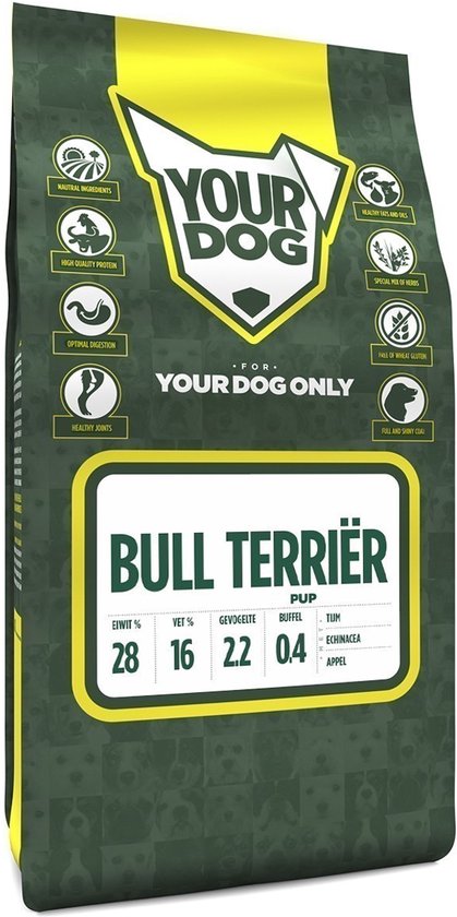 Yourdog bull terriër pup - 3 KG