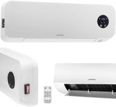 Uniprodo - wandverwarming - keramisch - 10 - 49 °C - 1000/2000 W - afstandsbediening - extra slank