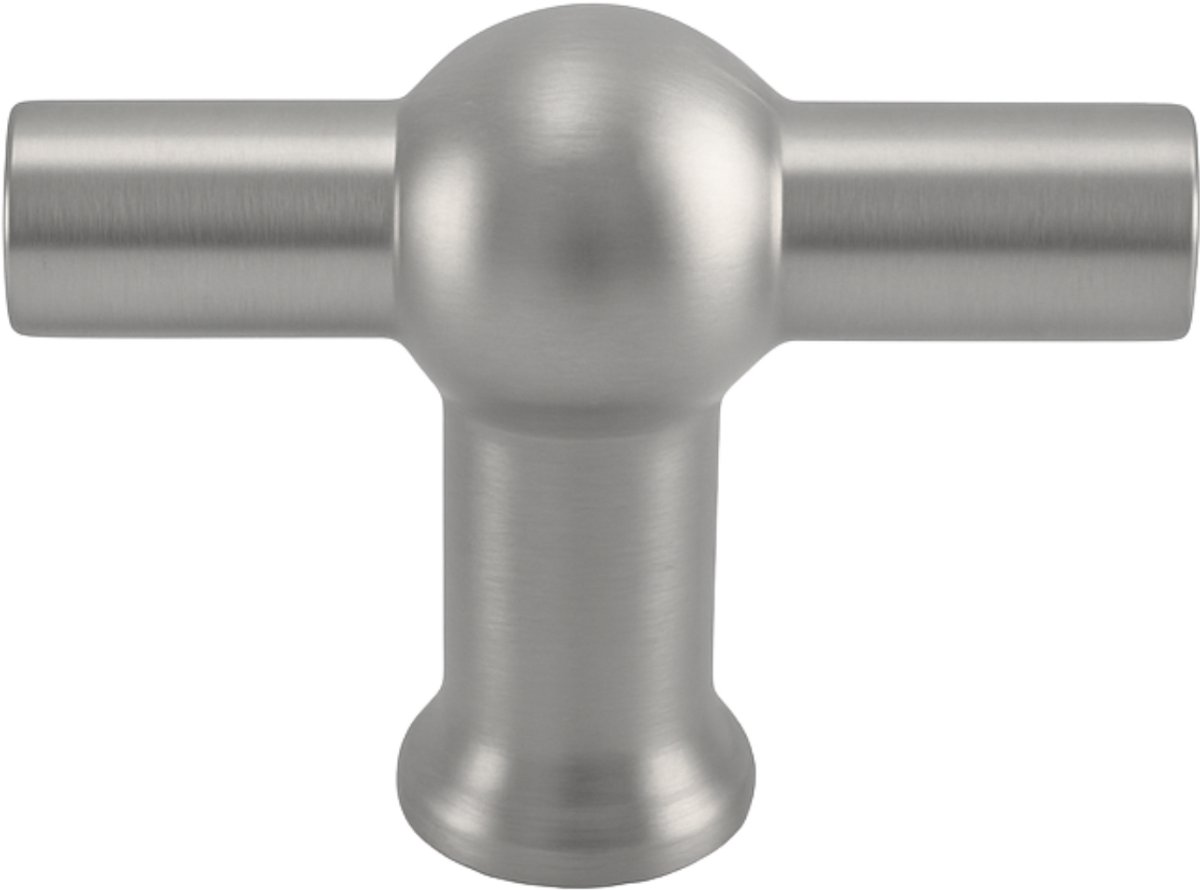 Kastknop T-Greep RVS Kansas - Diameter 15mm - Knoppen voor keukenkast - deurknopjes - Meubelknoppen / Kastknoppen RVS