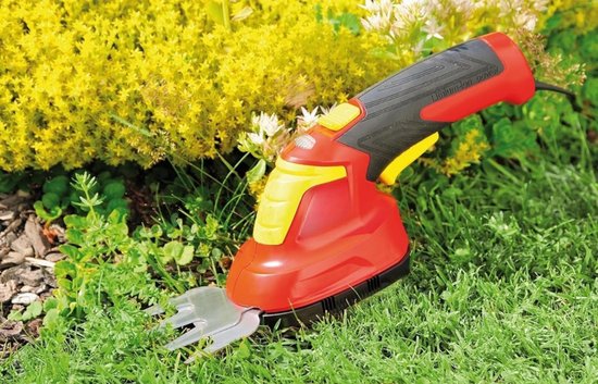 Zylo® Grasschaar - Grasschaar met Accu - Grasschaar met Steel - Rood - 34cm x 34cm x 25cm van Zylo — afbeelding 3