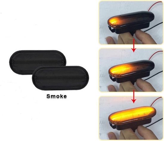 AutoStyle Dynamische LED SMOKE Zijknipperlichten, passend voor diverse VAG/Ford modellen - Autostyle