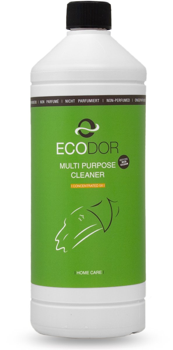 Allesreiniger Ecodor EcoClean 1L Concentraat - 3-in-1 krachtig & milieuvriendelijk schoonmaakmiddel - Verdunbaar 1:5