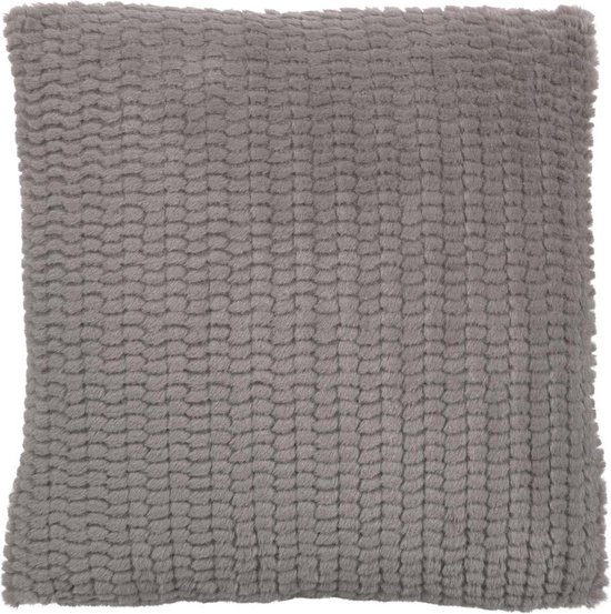 Dutch Decor TIMY - Sierkussen taupe 45x45 cm - Inclusief binnenkussen