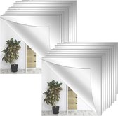 Lot De 100 Carreaux De Miroir Autocollants Acrylique – 5x5 Cm, Pour Décoration Murale, Bricolage, Mosaïque